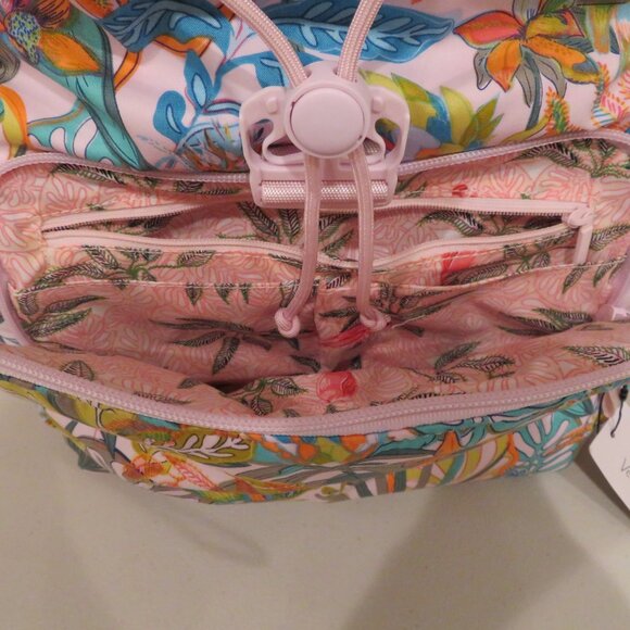Women Backpack Cotton Roomy Lightweight Rain Forest Canopy Pastel Vera Bradley main image 16